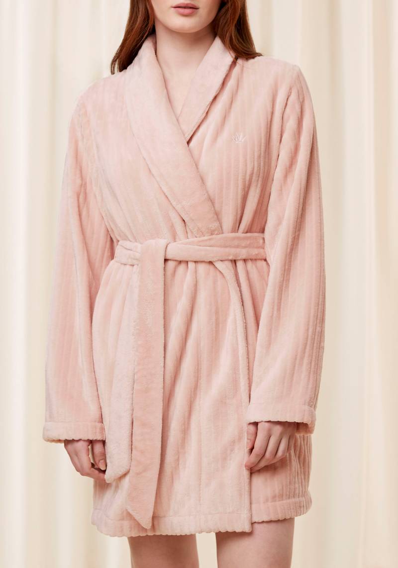Triumph Morgenmantel »Robes Fleece Robe 3/4«, (2 St., mit Gürtel), warmer Morgenmantel von Triumph