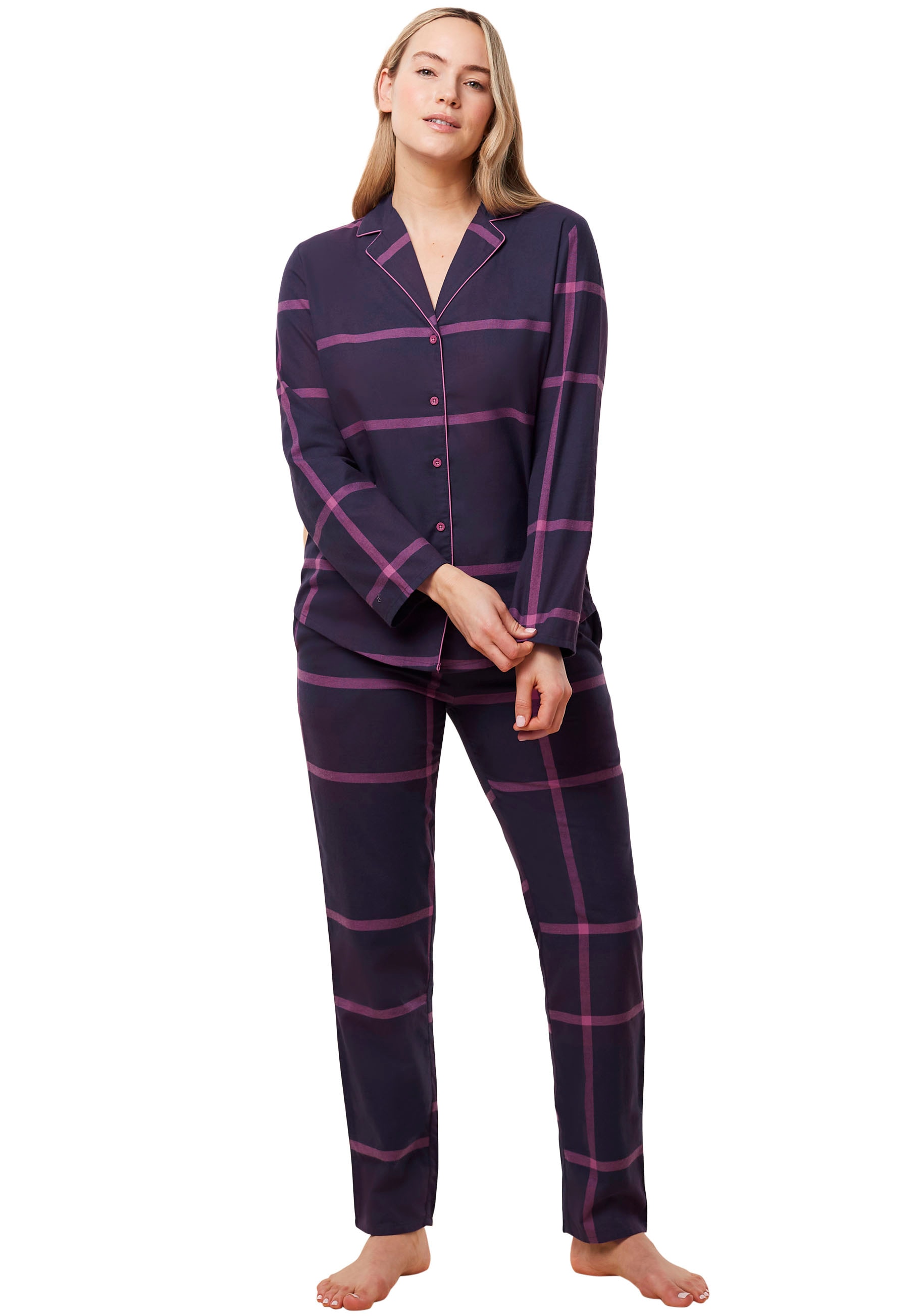 Triumph Schlafanzug »Boyfriend PW X Checks«, (Set, 2 tlg.), Pyjama mit seitlichen Taschen von Triumph