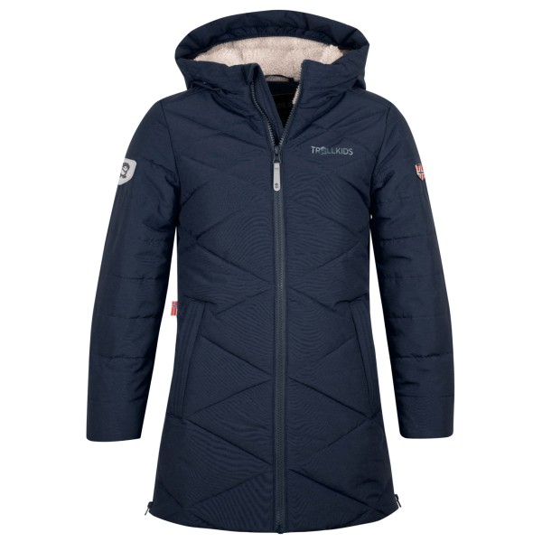 Trollkids - Girl's Bergen Coat - Mantel Gr 128 blau von Trollkids