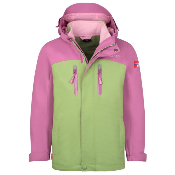 Trollkids - Girl's Bryggen 3in1 Jacket - Doppeljacke Gr 98 grün von Trollkids