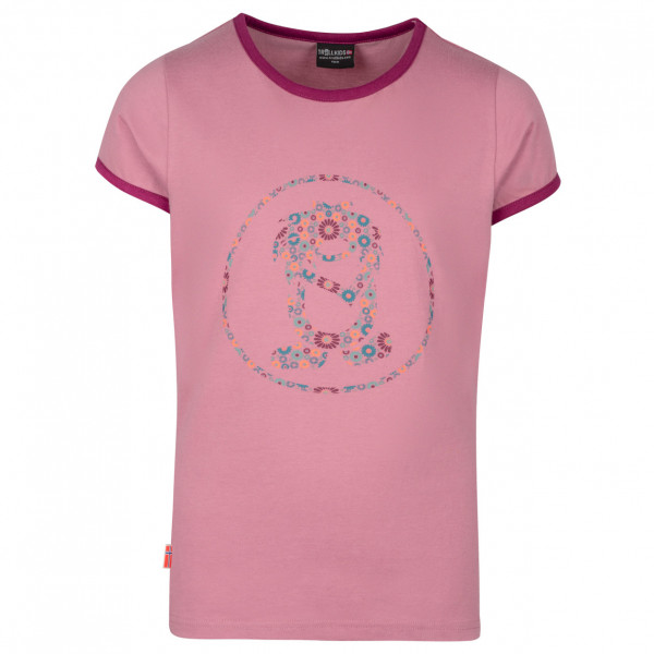 Trollkids - Girl's Flower Troll T - T-Shirt Gr 128 rosa von Trollkids