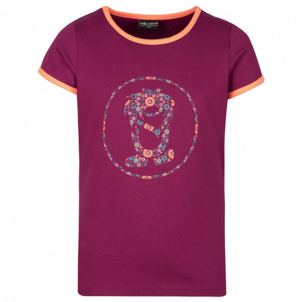 Trollkids - Girl's Flower Troll T - T-Shirt Gr 176 lila von Trollkids