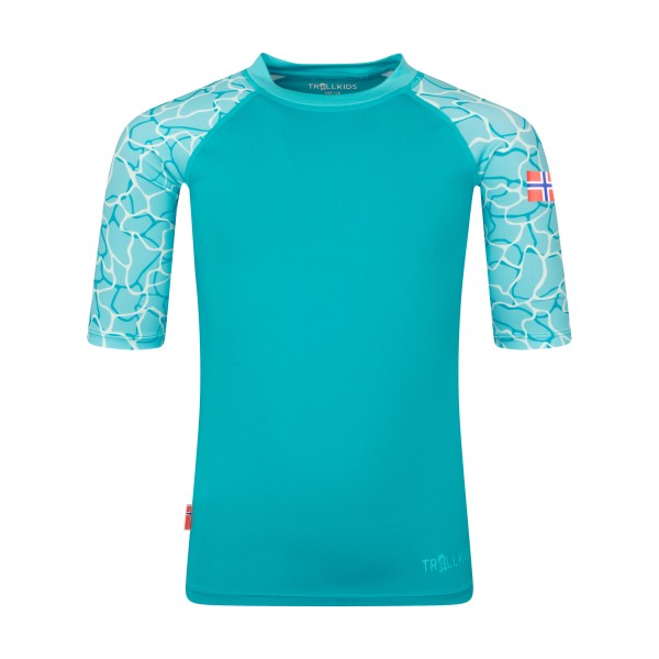 Trollkids - Girl's Haukland T - Lycra Gr 128 türkis Trollkids - Girl's Haukland T - Lycra Gr 128 türkis von Trollkids