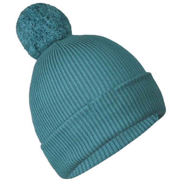 Trollkids - Girl's Holmenkollen Bobble Cap - Mütze Gr 48-52 cm - 2-5 Years türkis von Trollkids