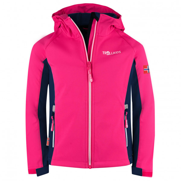 Trollkids - Girl's Kristiansand Jacket - Softshelljacke Gr 92 rosa von Trollkids