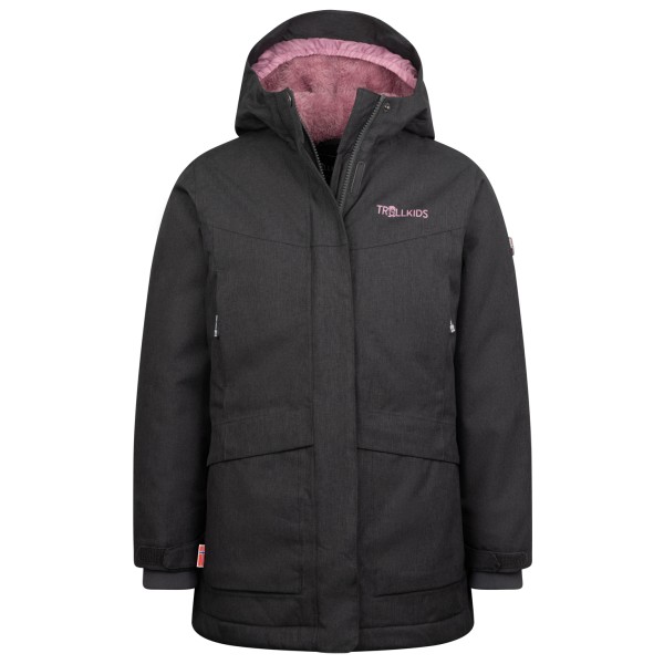 Trollkids - Girl's Oslo Coat Pro - Mantel Gr 104 schwarz/grau von Trollkids