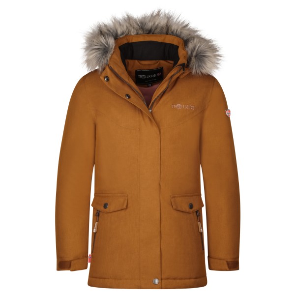 Trollkids - Girl's Oslo Coat XT - Mantel Gr 104 braun von Trollkids