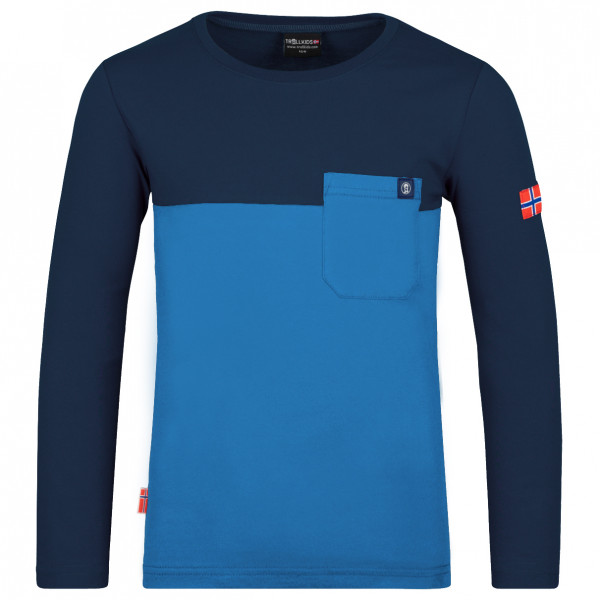 Trollkids - Kid's Bergen Longsleeve - Longsleeve Gr 176 blau von Trollkids
