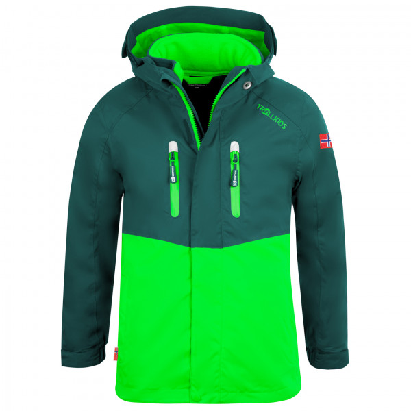 Trollkids - Kid's Bryggen 3in1 Jacket - Doppeljacke Gr 92 grün von Trollkids