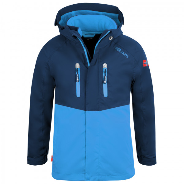 Trollkids - Kid's Bryggen 3in1 Jacket - Doppeljacke Gr 98 blau von Trollkids