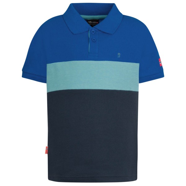 Trollkids - Kid's Eikefjord Polo - Polo-Shirt Gr 98 blau von Trollkids