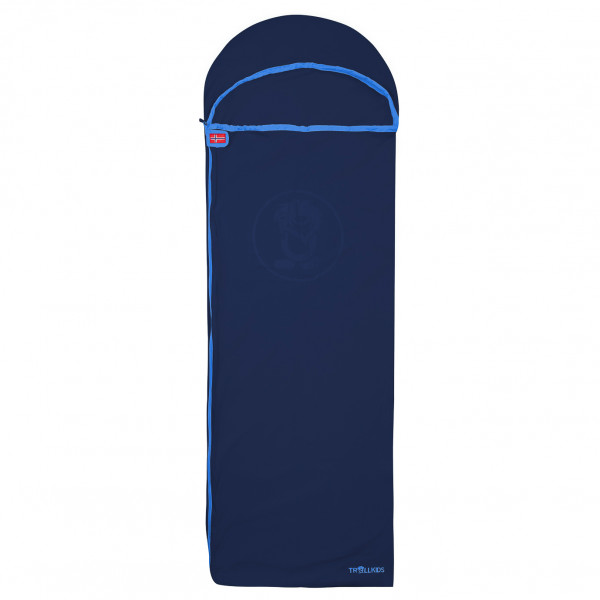 Trollkids - Kid's Fleece Sleeping Bag - Kinderschlafsack Gr 190 x 65 cm blau;weiß von Trollkids