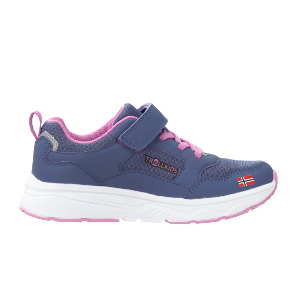 Trollkids - Kid's Haugesund Sneaker - Freizeitschuhe Gr 26 blau/rosa von Trollkids