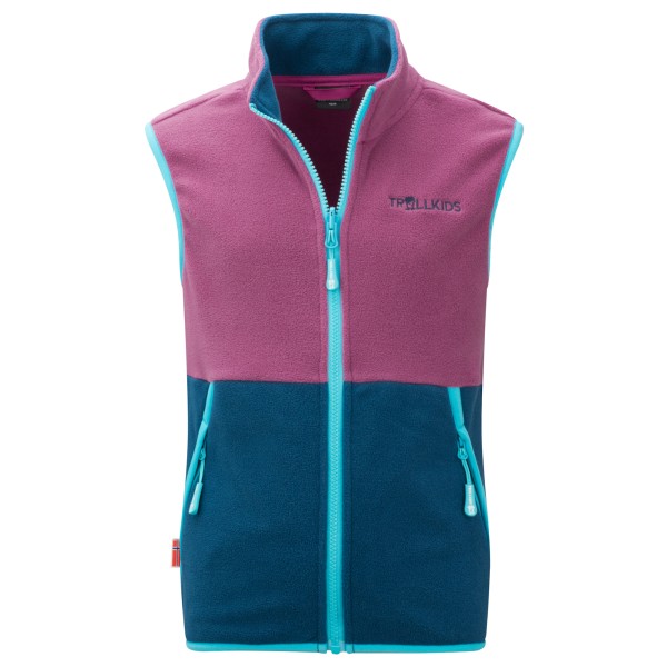 Trollkids - Kid's Kjerag Vest - Fleecegilet Gr 104;110;116;128;140;152;164;176;92;98 blau;blau/lila;blau/oliv;bunt;rosa/blau von Trollkids