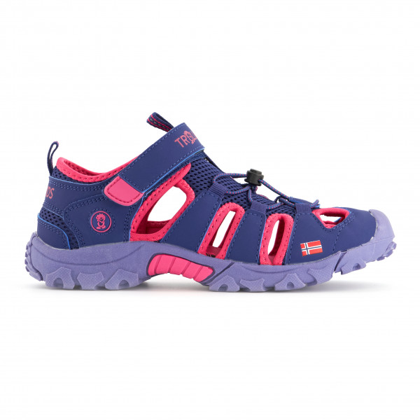 Trollkids - Kid's Kristiansand Sandal - Sandalen Gr 40 lila/blau von Trollkids