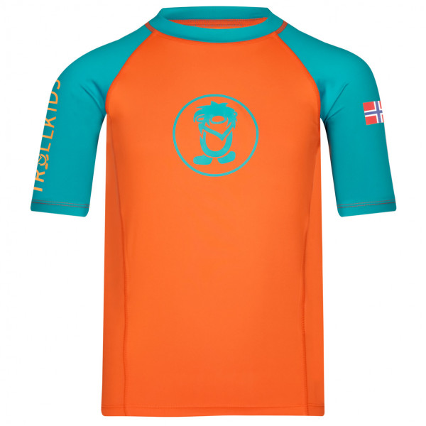 Trollkids - Kid's Kvalvika T - Funktionsshirt Gr 116 orange von Trollkids