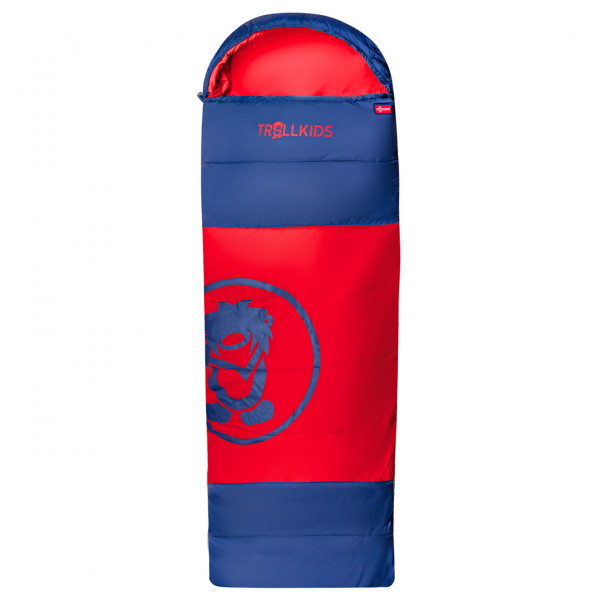 Trollkids - Kid's Midnight Sun Dreamer - Kinderschlafsack Gr 150-185 x 65 cm - User height: 130-170 cm blau/rot von Trollkids