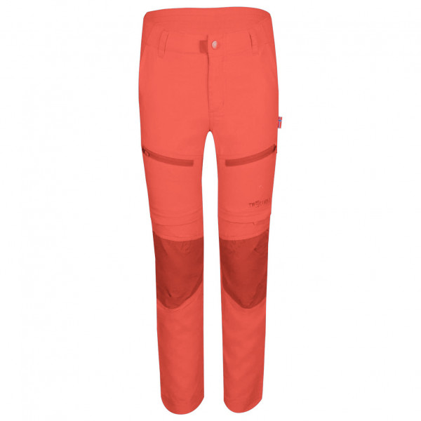 Trollkids - Kid's Nordfjord Zip-Off Pants Slim Fit - Trekkinghose Gr 140 rot von Trollkids