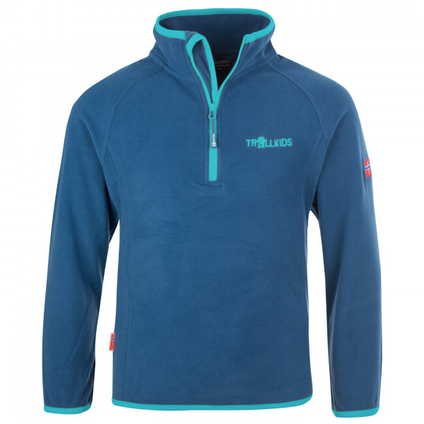 Trollkids - Kid's Nordland Half Zip - Fleecepullover Gr 128 blau Trollkids - Kid's Nordland Half Zip - Fleecepullover Gr 128 blau von Trollkids