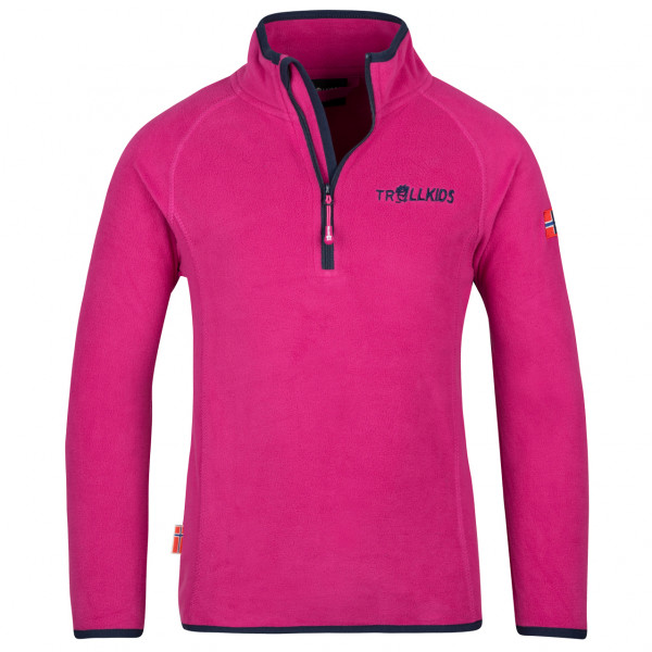 Trollkids - Kid's Nordland Half Zip - Fleecepullover Gr 128 rosa Trollkids - Kid's Nordland Half Zip - Fleecepullover Gr 128 rosa von Trollkids