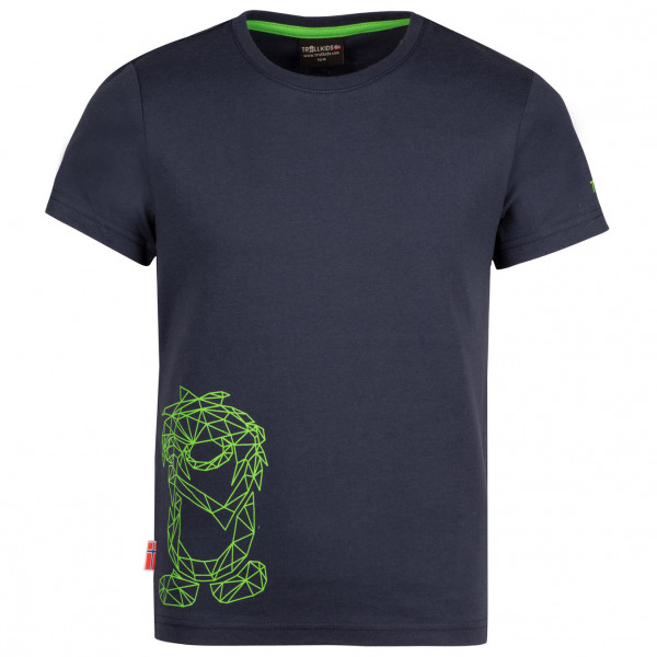 Trollkids - Kid's Oppland T - T-Shirt Gr 140 blau von Trollkids