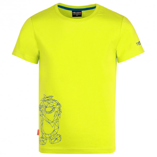 Trollkids - Kid's Oppland T - T-Shirt Gr 92 gelb von Trollkids