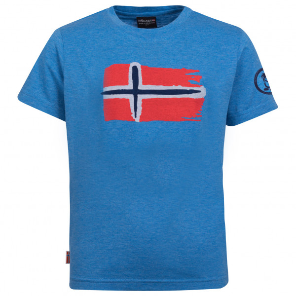 Trollkids - Kid's Oslo T - T-Shirt Gr 104;110;116;128;140;152;164;176;92;98 blau;oliv von Trollkids