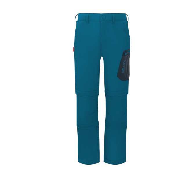 Trollkids - Kid's Preikestolen Double Zip-Off Pants - Zip-Off-Hose Gr 110 blau von Trollkids