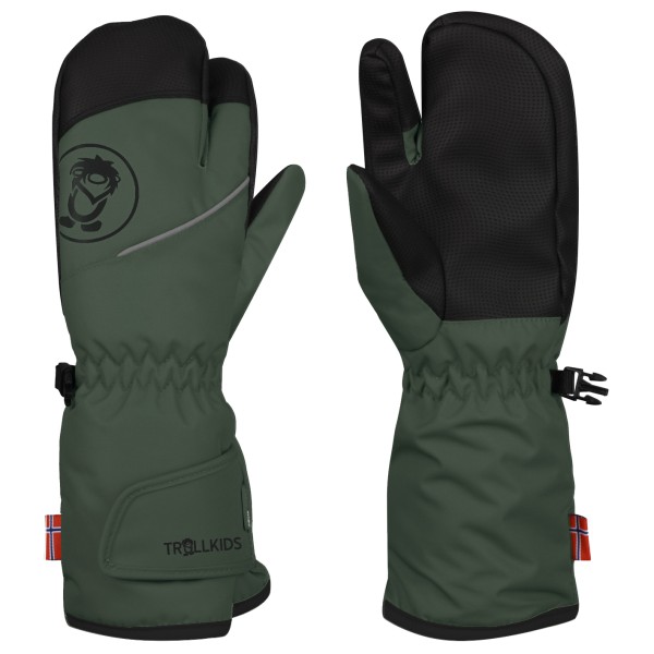 Trollkids - Kid's Troll 3 Finger Glove - Handschuhe Gr 5 - 9-10 Years grün von Trollkids