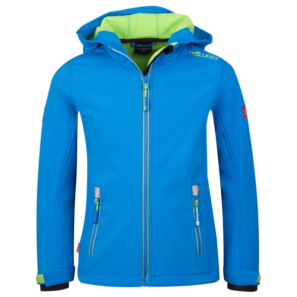 Trollkids - Kid's Trollfjord Jacket - Softshelljacke Gr 164 blau von Trollkids