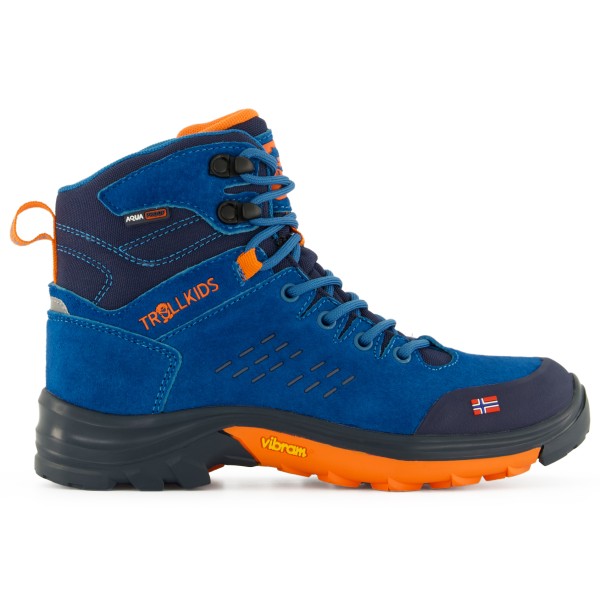 Trollkids - Kid's Trollsteinen Hiker Mid XT - Wanderschuhe Gr 33 blau von Trollkids