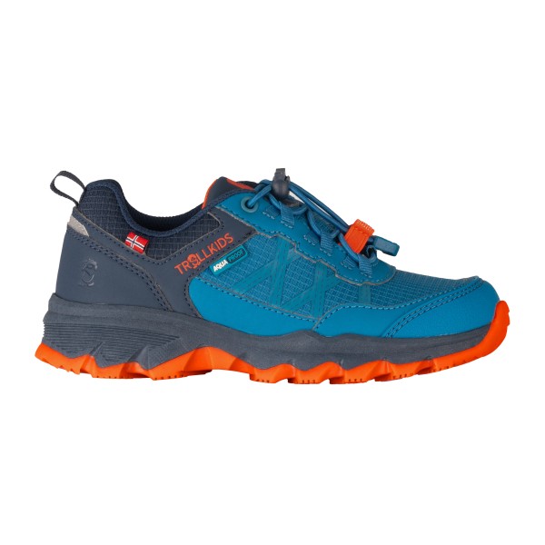 Trollkids - Kid's Trolltunga Hiker Low XT - Multisportschuhe Gr 35 blau von Trollkids