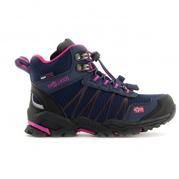 Trollkids - Kid's Trolltunga Hiker Mid - Wanderschuhe Gr 36 blau von Trollkids