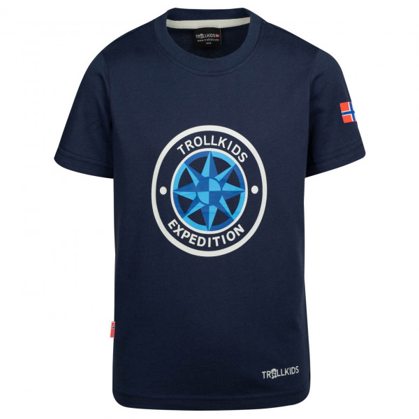 Trollkids - Kid's Windrose T - T-Shirt Gr 164 blau Trollkids - Kid's Windrose T - T-Shirt Gr 164 blau von Trollkids