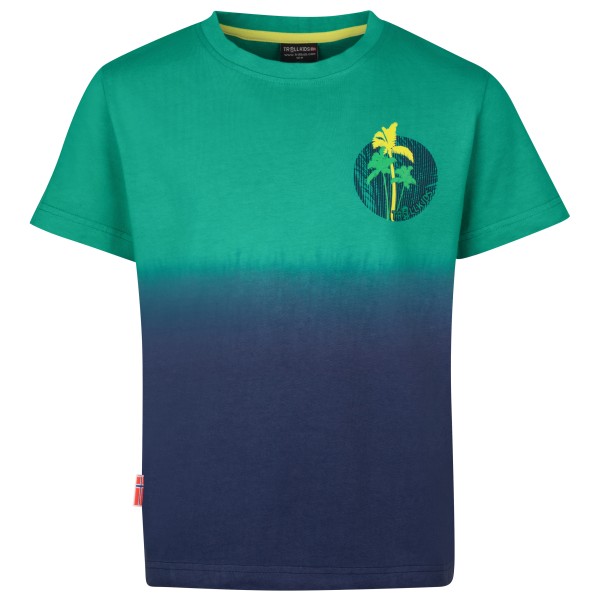 Trollkids - Kid's Yttersand Beach T - T-Shirt Gr 128 blau/türkis Trollkids - Kid's Yttersand Beach T - T-Shirt Gr 128 blau/türkis von Trollkids