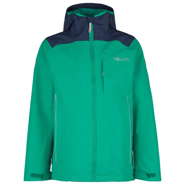 Trollkids - Kids Bergen Jacket - Regenjacke Gr 140 türkis von Trollkids