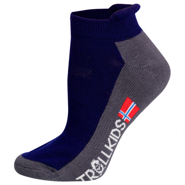 Trollkids - Kids Hiking Low Cut Socks II - Multifunktionssocken Gr 23-26 blau von Trollkids