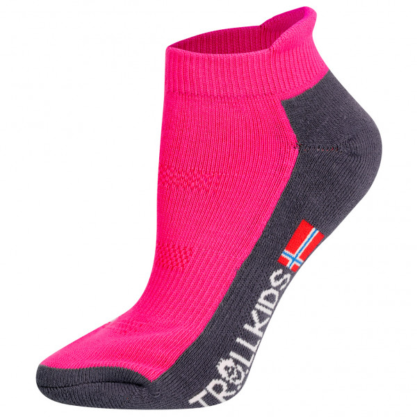 Trollkids - Kids Hiking Low Cut Socks II - Multifunktionssocken Gr 31-34 rosa von Trollkids