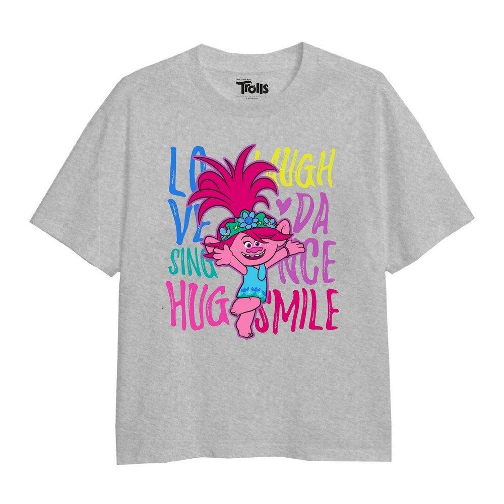 Love Laugh Sing Tshirt Mädchen Grau 104 von Trolls