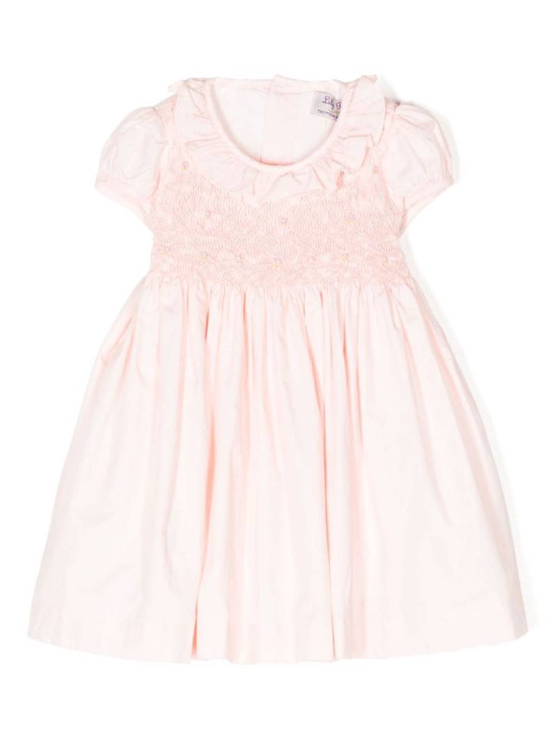 Trotters Willow Rose hand-smocked dress - Pink von Trotters