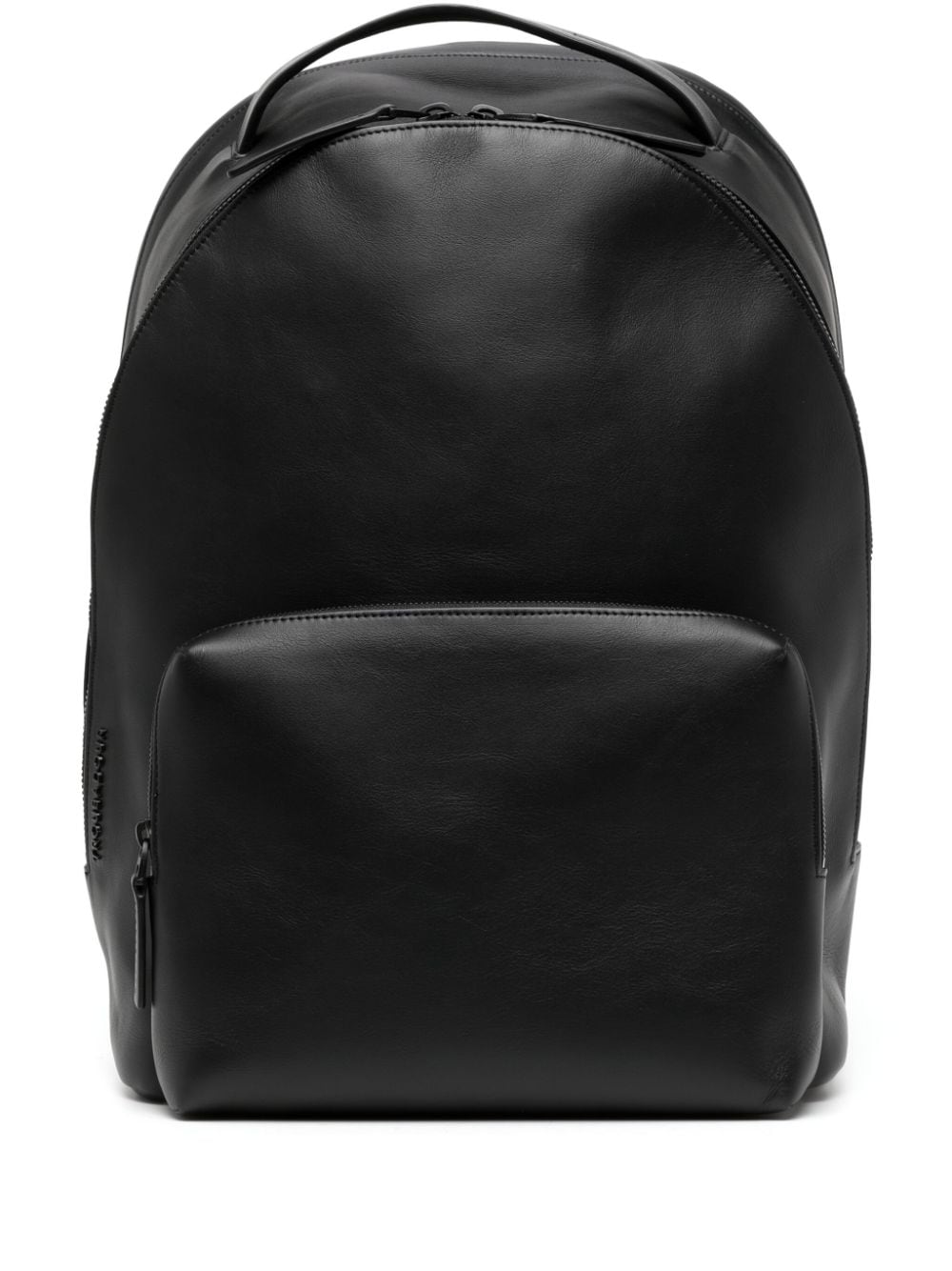 Troubadour Slipstream logo-lettering leather backpack - Black von Troubadour