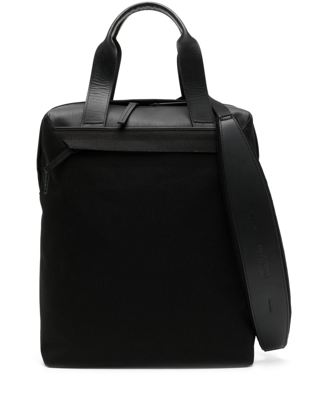 Troubadour logo-print zip-up tote bag - Black von Troubadour