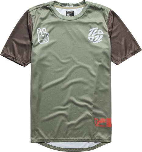 Troy Lee Designs Flowline SS Jersey Flipped - olive (Grösse: S) von Troy Lee Designs