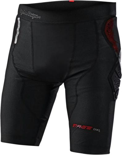 Troy Lee Designs Stage Ghost D30 Short Baselayer - Solid schwarz (Grösse: M) von Troy Lee Designs