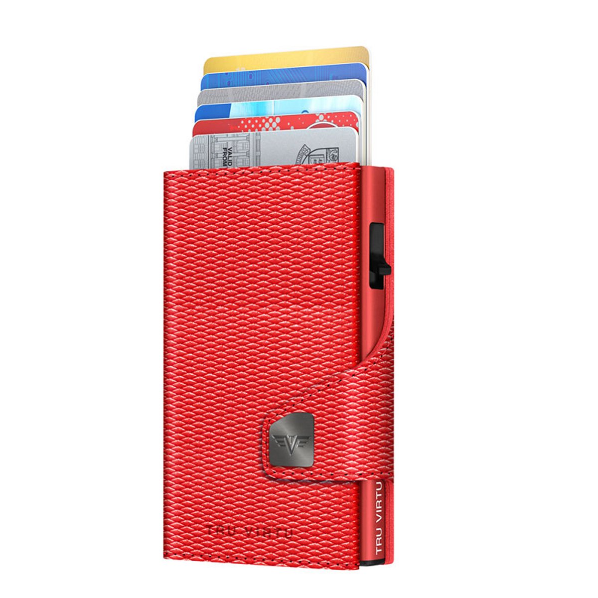 Wallet Click & Slide Portemonnaie Rhombus Coral/Red von Tru Virtu