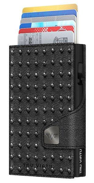 Wallet Click & Slide Punk Anthrazit, Herren Schwarz ONE SIZE von HOFLER