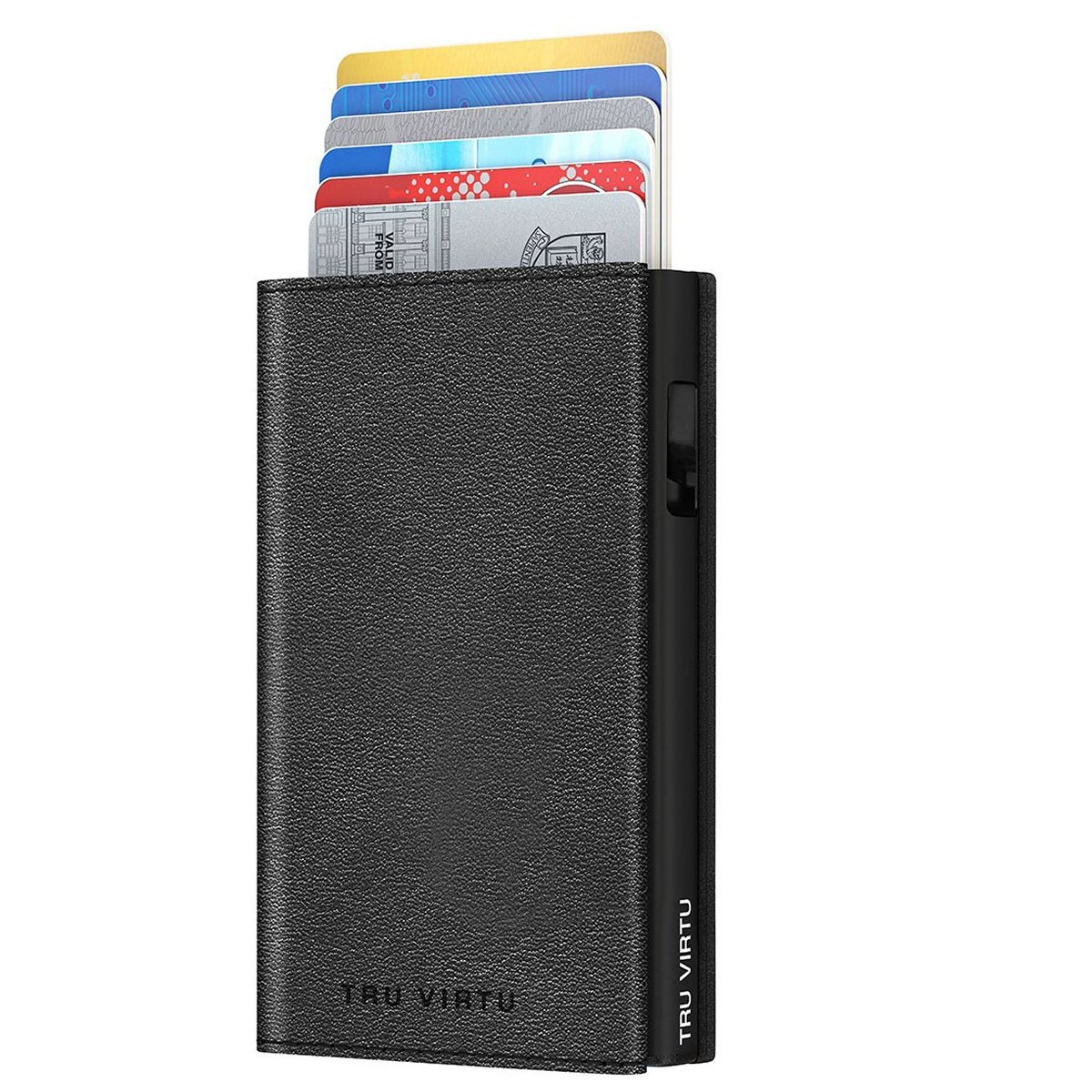 Wallet Click & Slide Sleek Nappa Black/Black von Tru Virtu