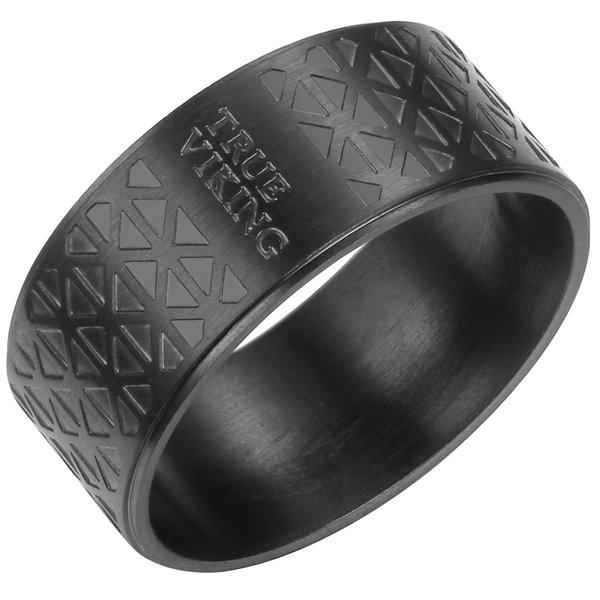 Ring Damen Schwarz 68 von True Rebels