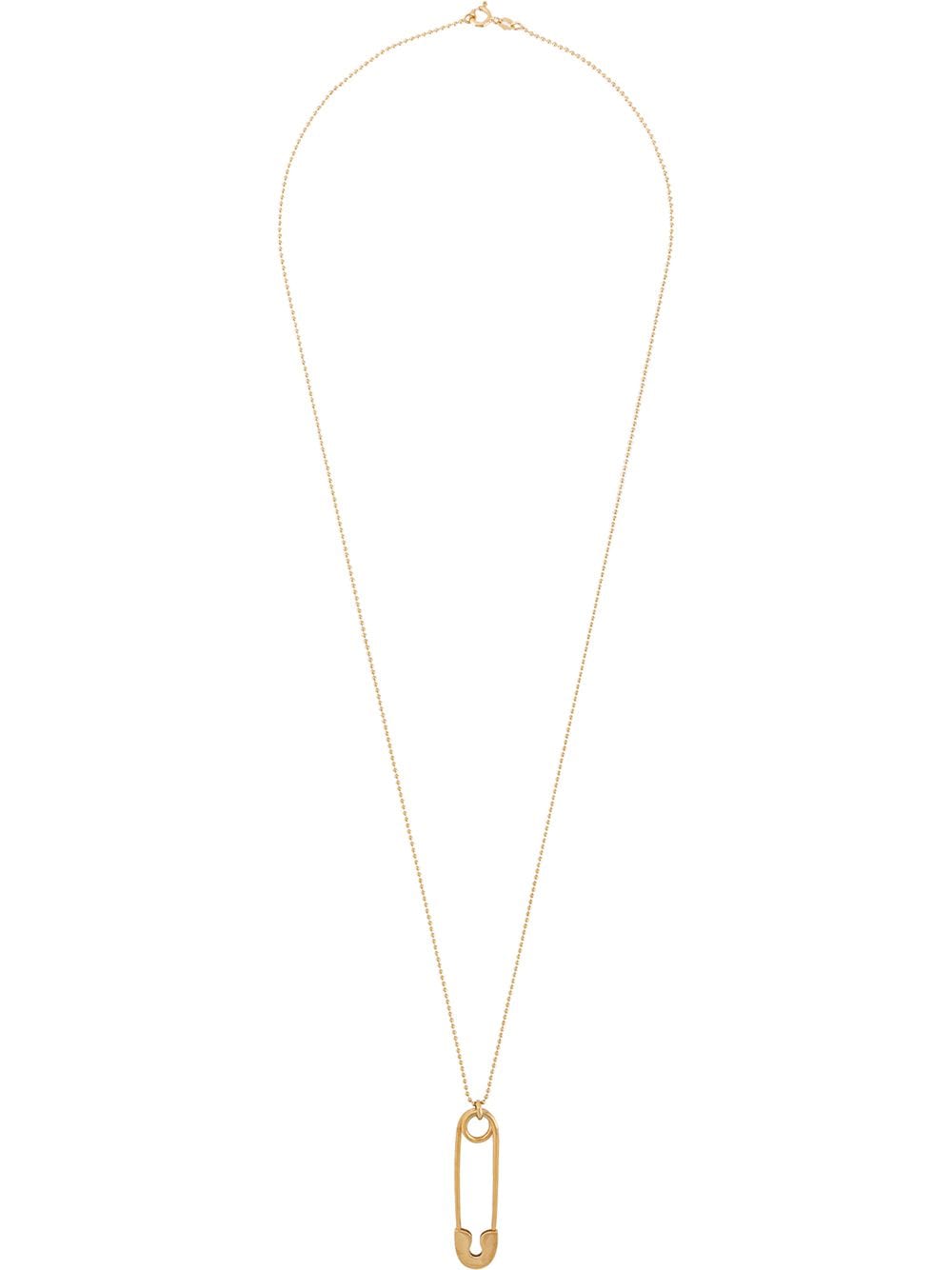 True Rocks large safety pin pendant necklace - Gold von True Rocks