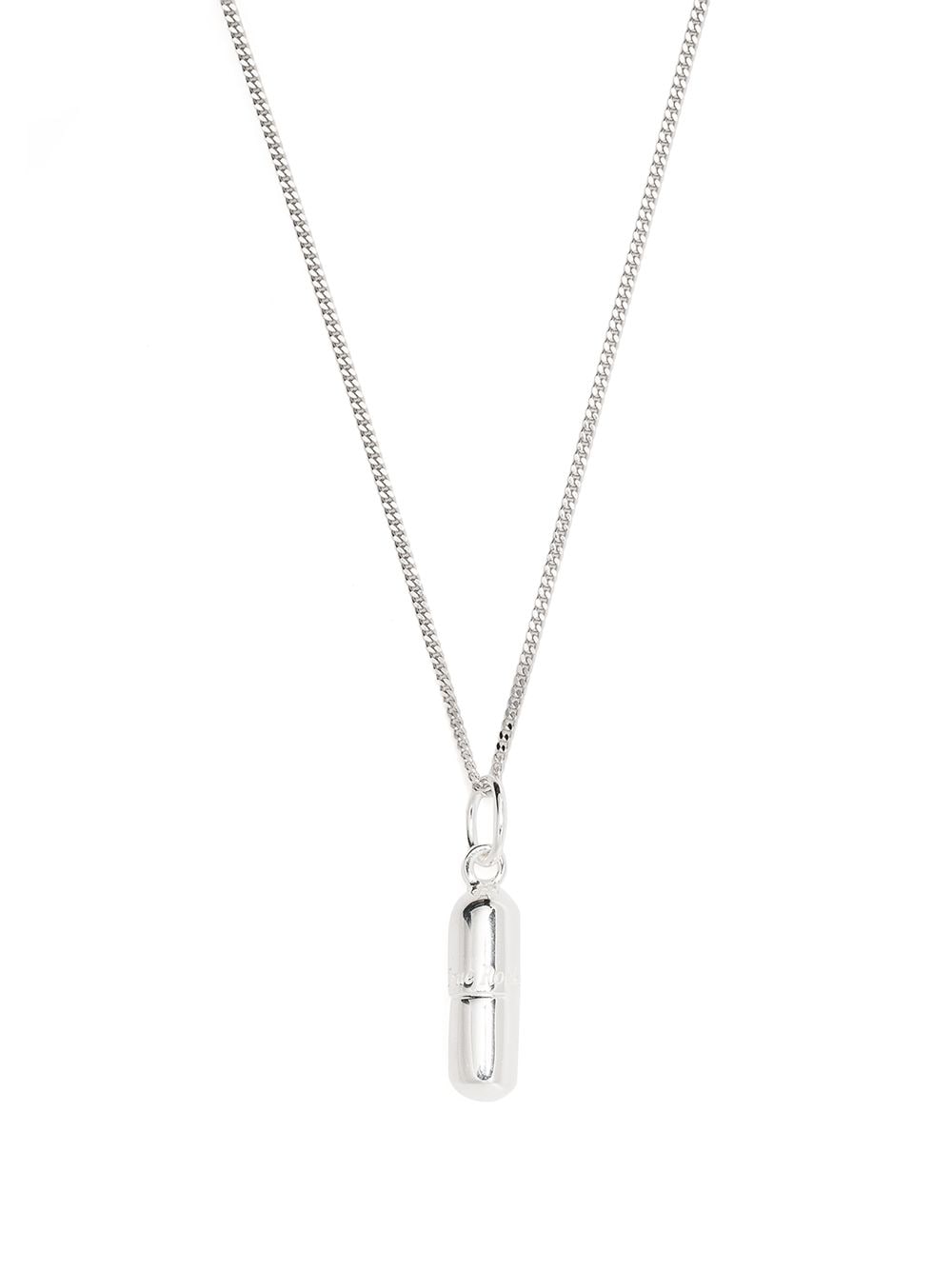 True Rocks mini pill pendant necklace - Silver von True Rocks